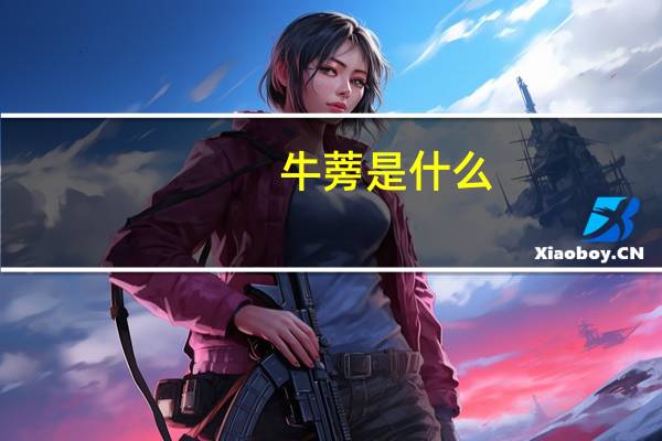 牛蒡是什么:是二年生草本植物