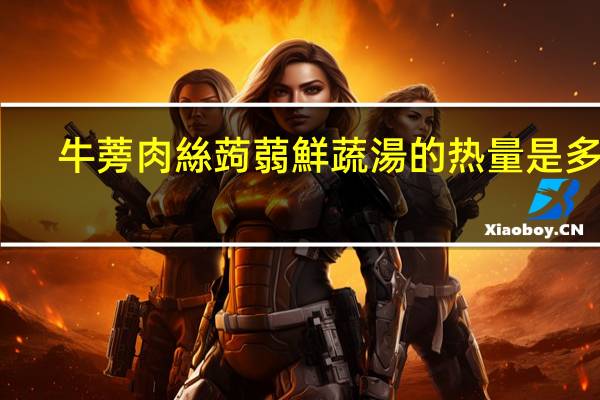 牛蒡肉絲蒟蒻鮮蔬湯的热量是多少