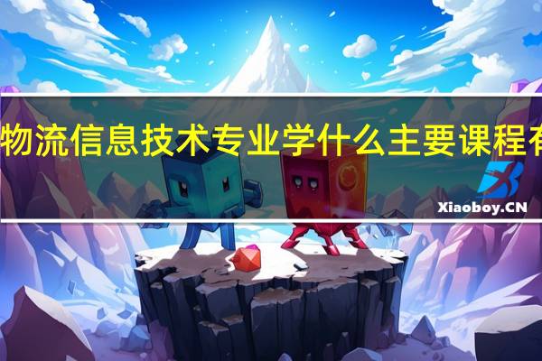 物流信息技术专业学什么 主要课程有哪些