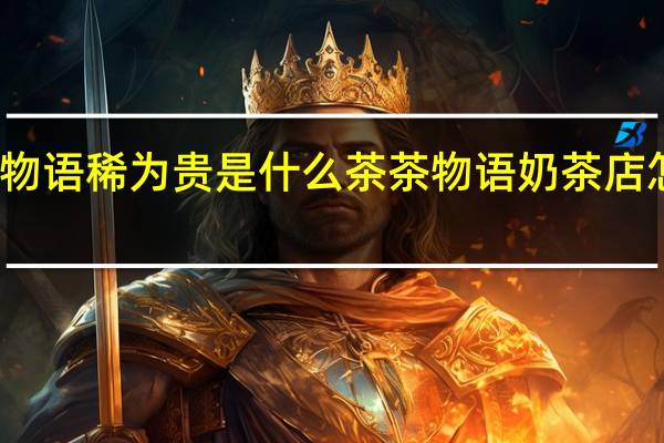 物语稀为贵是什么茶 茶物语奶茶店怎么样