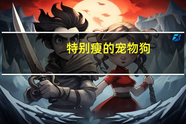 特别瘦的宠物狗