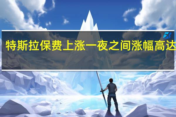 特斯拉保费上涨 一夜之间涨幅高达80%