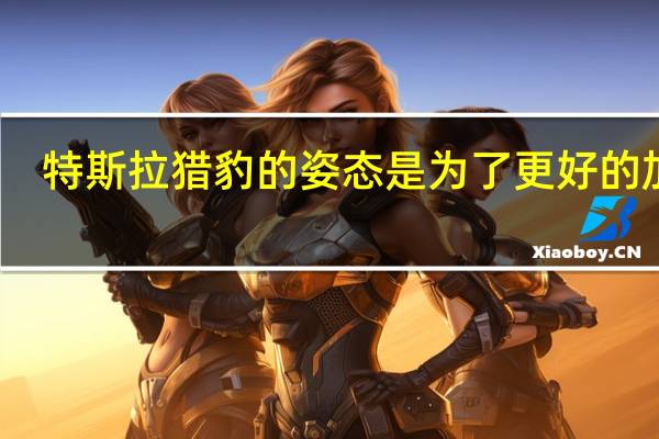 特斯拉猎豹的姿态是为了更好的加速