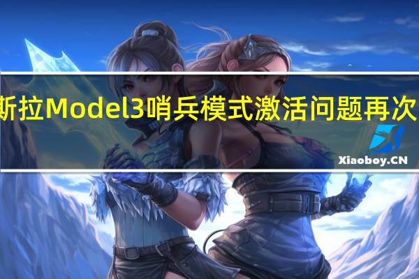 特斯拉Model 3哨兵模式激活问题再次浮出水面