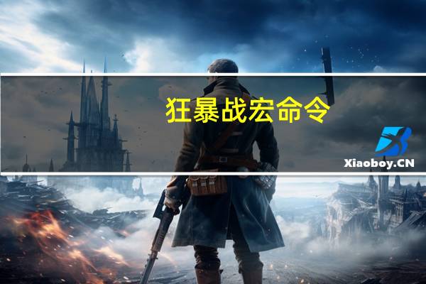 狂暴战宏命令（狂暴战宏）