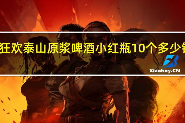 狂欢泰山原浆啤酒小红瓶10个多少钱一箱