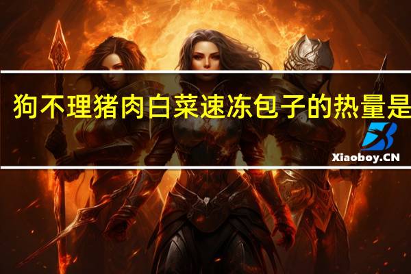狗不理 猪肉白菜速冻包子的热量是多少