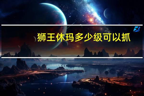狮王休玛多少级可以抓（魔兽世界 狮王休玛什么时间出 多长时间刷新）