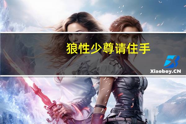 狼性少尊请住手