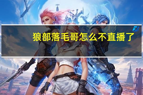 狼部落毛哥怎么不直播了