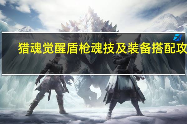 猎魂觉醒盾枪魂技及装备搭配攻略