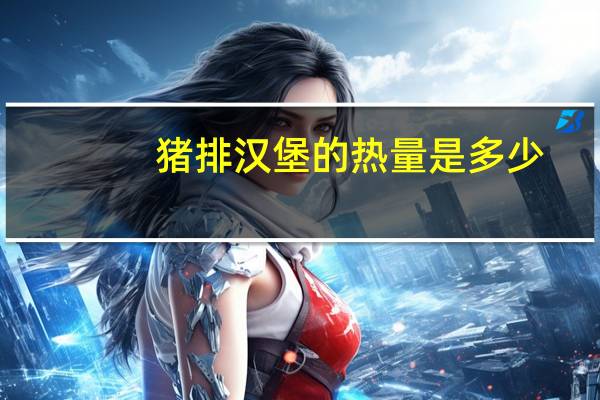 猪排汉堡的热量是多少