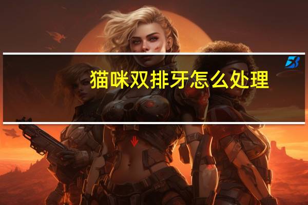 猫咪双排牙怎么处理