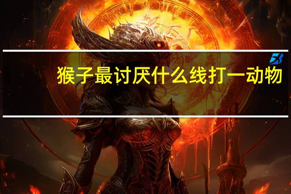 猴子最讨厌什么线打一动物（猴子最讨厌什么线）