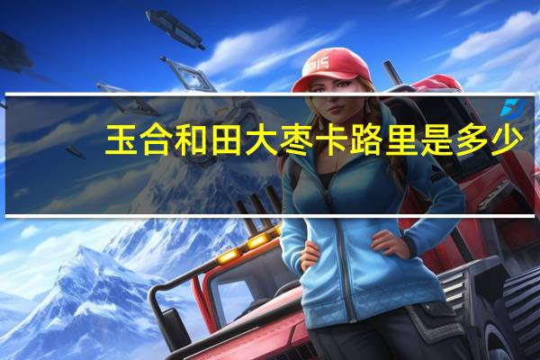 玉合 和田大枣卡路里是多少