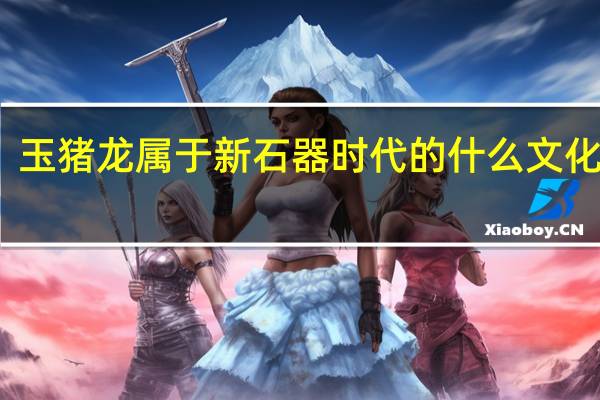 玉猪龙属于新石器时代的什么文化遗产?