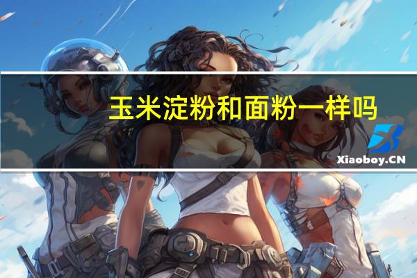 玉米淀粉和面粉一样吗