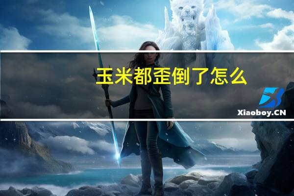 玉米都歪倒了怎么