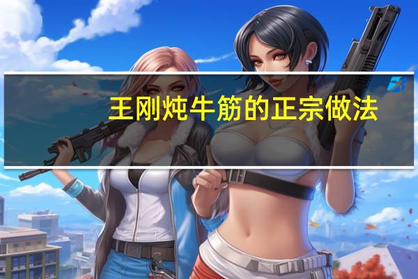 王刚炖牛筋的正宗做法