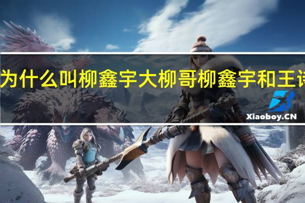 王诗玥为什么叫柳鑫宇大柳哥 柳鑫宇和王诗玥个人资料