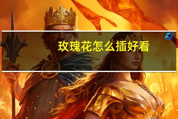 玫瑰花怎么插好看