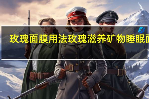 玫瑰面膜用法 玫瑰滋养矿物睡眠面膜