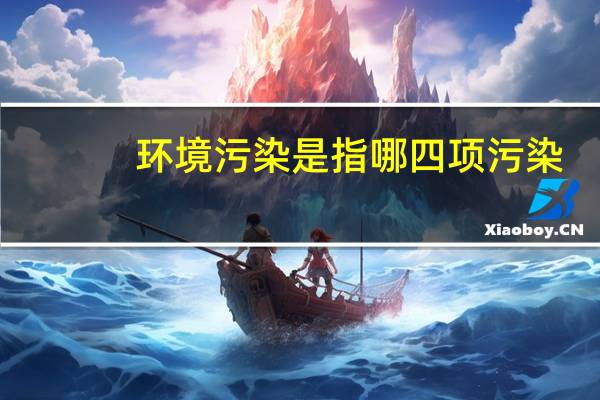 环境污染是指哪四项污染（环境污染是指）