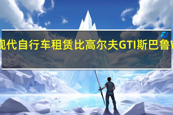 现代自行车租赁比高尔夫GTI斯巴鲁WRX贵