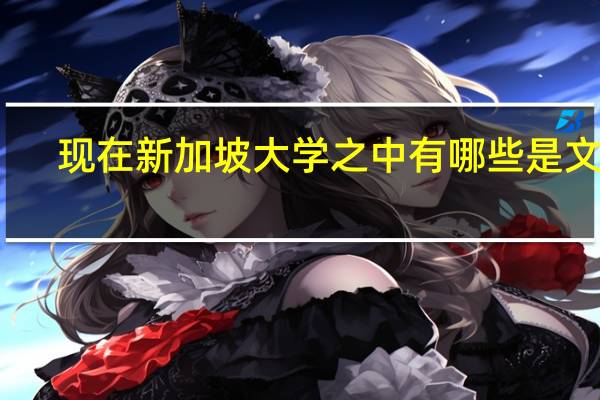 现在新加坡大学之中有哪些是文科,哪些是理科