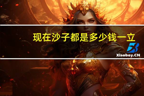 现在沙子都是多少钱一立
