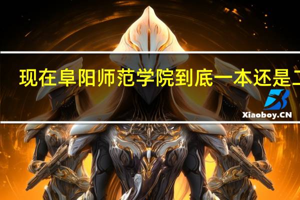 现在阜阳师范学院到底一本还是二本