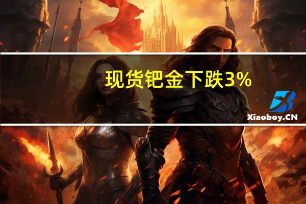 现货钯金下跌3%