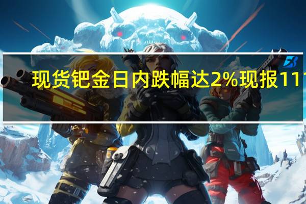 现货钯金日内跌幅达2%现报1112.06美元/盎司