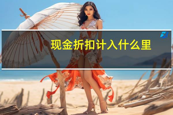 现金折扣计入什么里