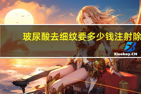 玻尿酸去细纹要多少钱 注射除皱需要多少钱