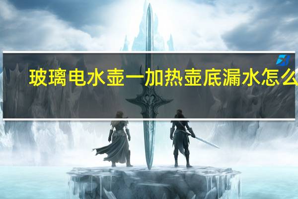 玻璃电水壶一加热壶底漏水怎么办