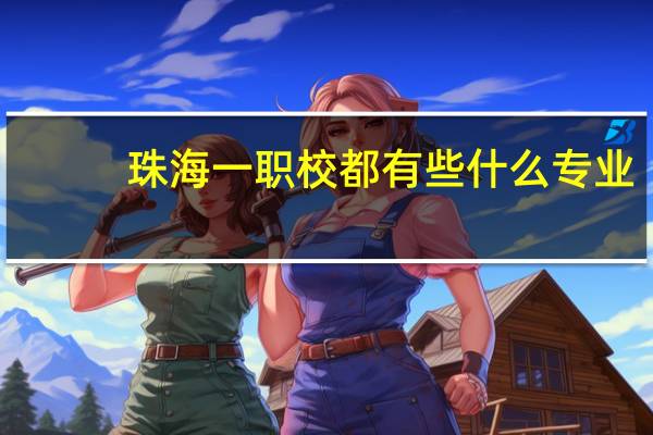 珠海一职校都有些什么专业