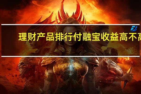 理财产品排行付融宝收益高不高（理财产品排行付融宝收益高）