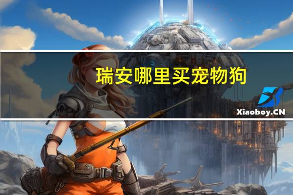 瑞安哪里买宠物狗