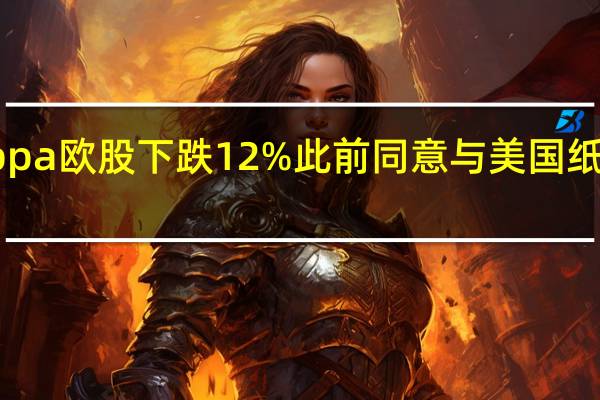瓦楞纸包装公司Smurfit Kappa欧股下跌12%此前同意与美国纸业和包装巨头WestRock进行合并