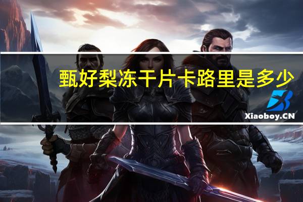 甄好 梨冻干片卡路里是多少