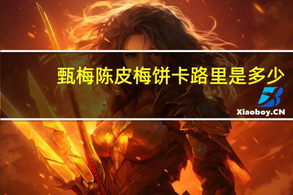 甄梅 陈皮梅饼卡路里是多少