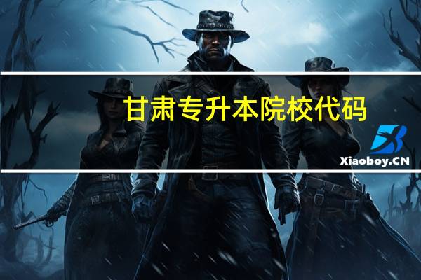 甘肃专升本院校代码