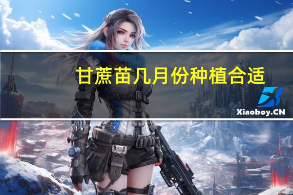 甘蔗苗几月份种植合适