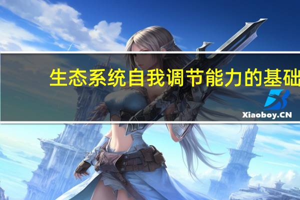 生态系统自我调节能力的基础
