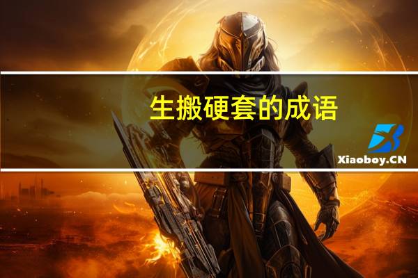 生搬硬套的成语（生搬硬套）