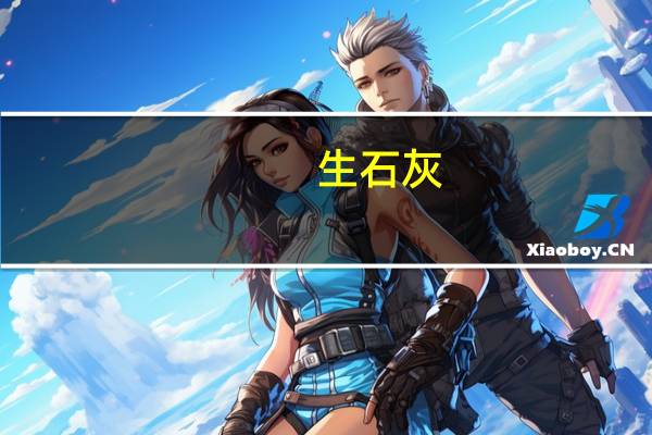 生石灰,熟石灰,石灰石,消石灰分别指什么