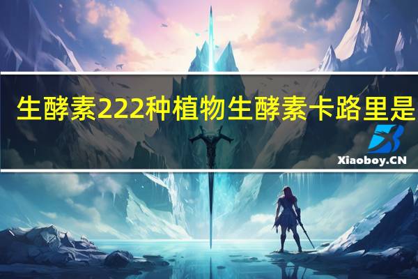 生酵素 222种植物生酵素卡路里是多少