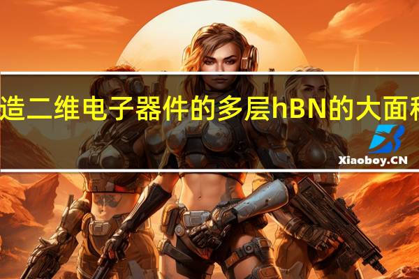 用于制造二维电子器件的多层hBN的大面积合成和转移