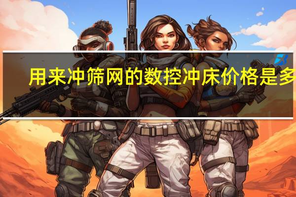 用来冲筛网的数控冲床价格是多少